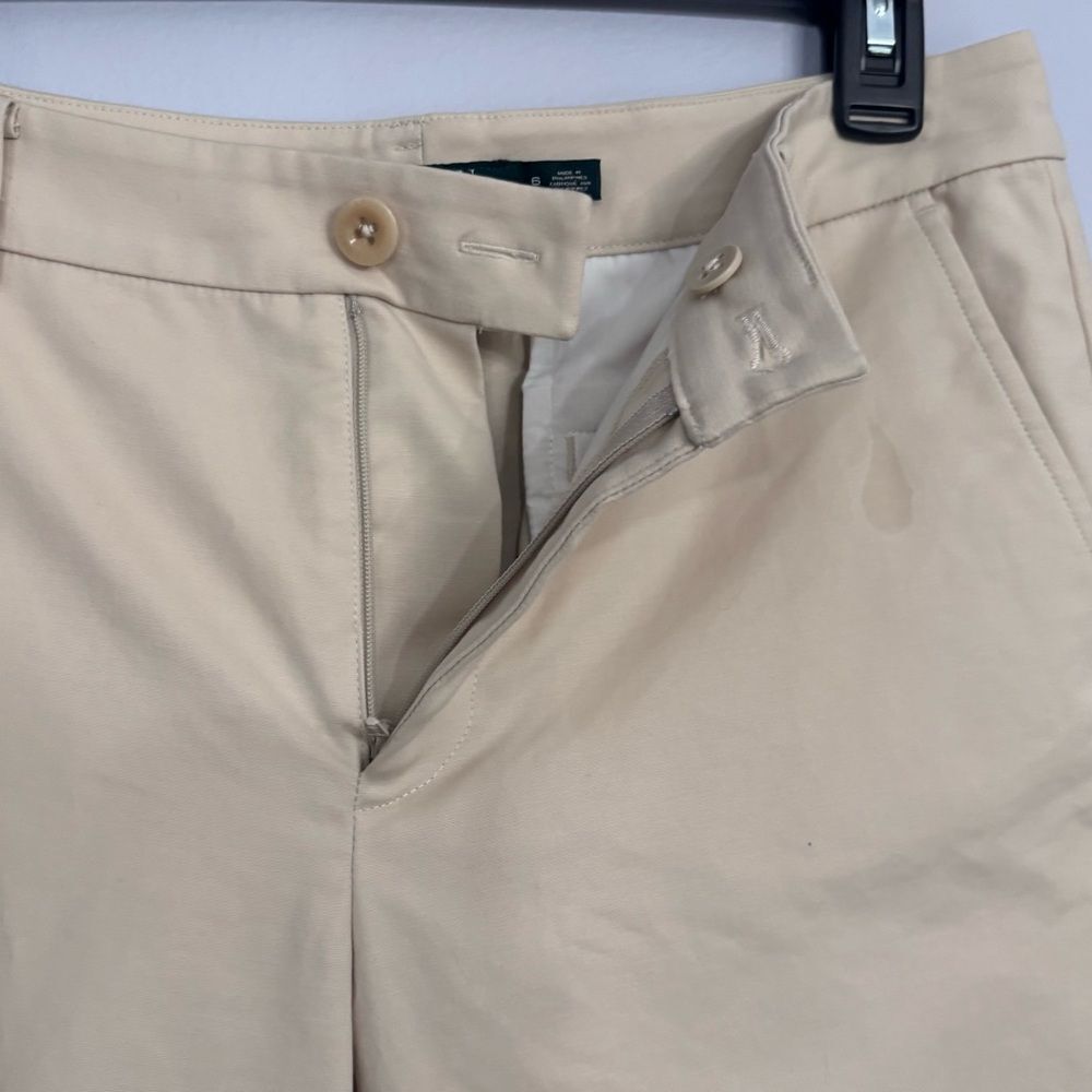 Lauren Ralph Lauren | Women’s Classic Tan Bermuda Chino 10” Casual Shorts Size 6 - Picture 5 of 15